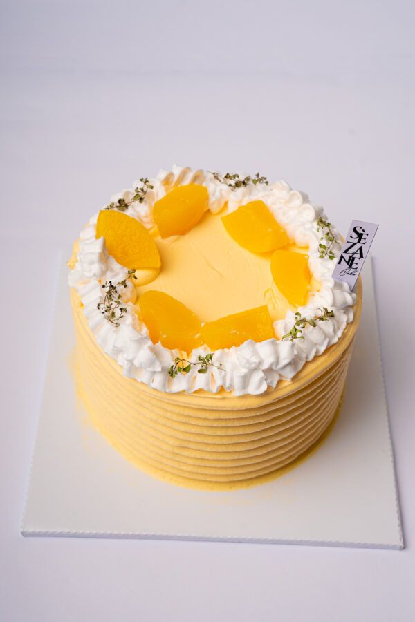 Peach Yoghurt Cream Cake