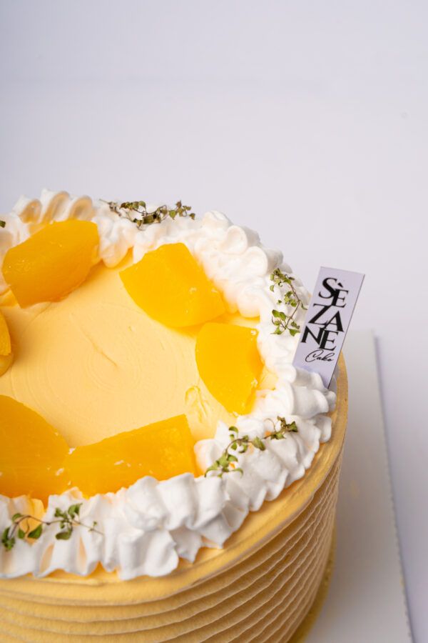 Peach Yoghurt Cream Cake