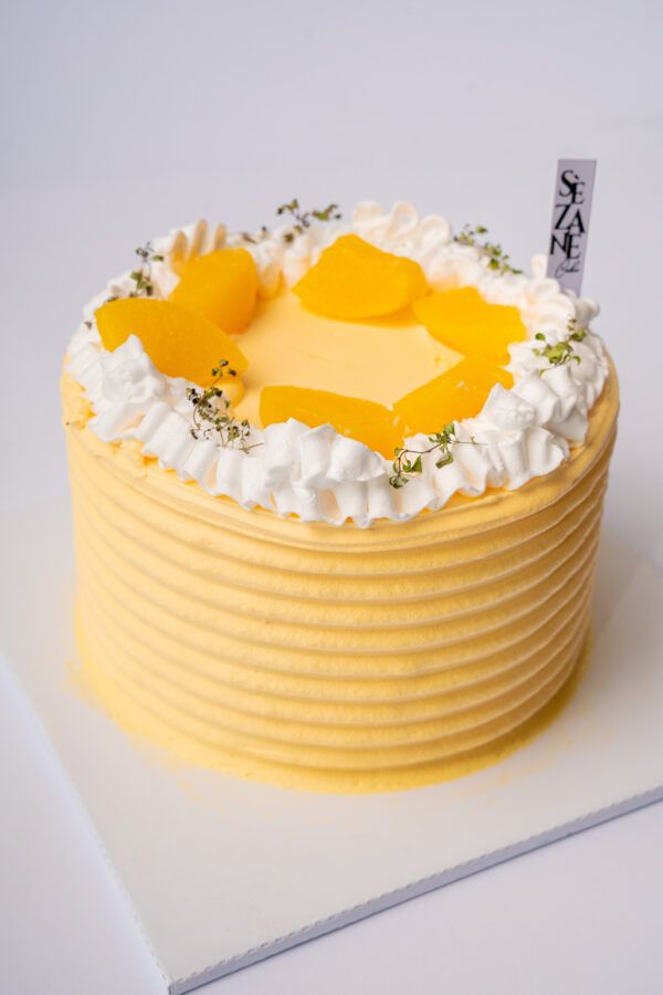 Peach Yoghurt Cream Cake