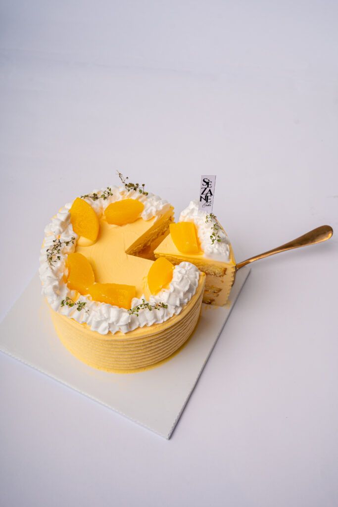 Peach Yoghurt Cream Cake