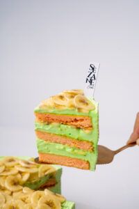 Slice Es Pisang Ijo Cake
